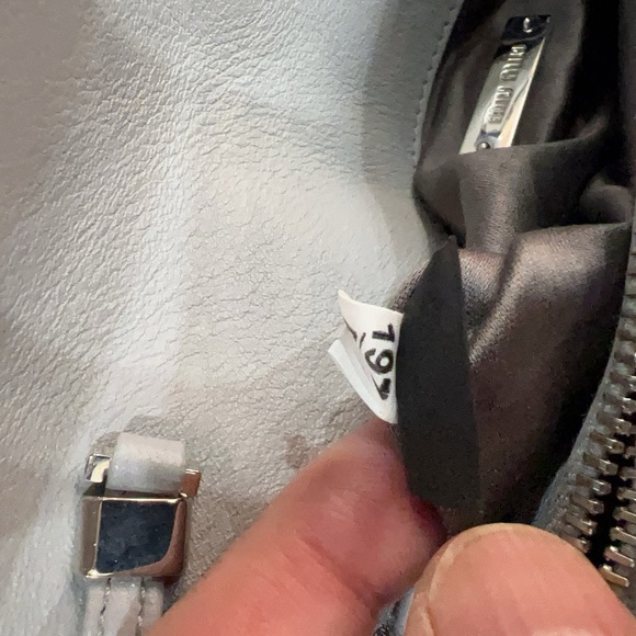 Miu Miu Quilted Blue and Gray Clutch - Picture 11 of 11